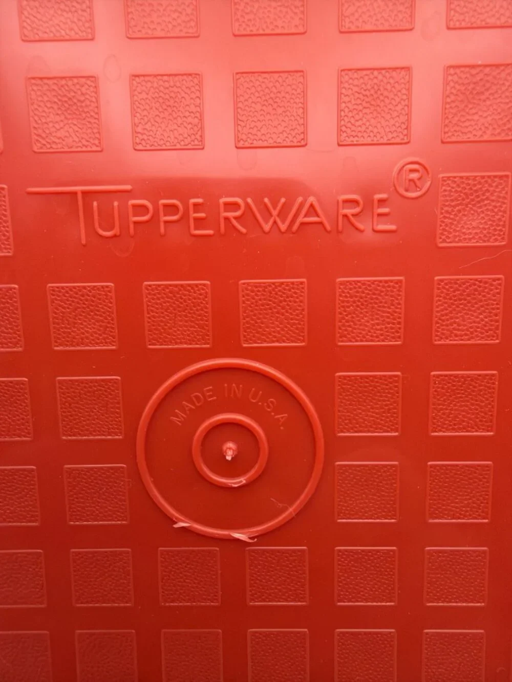 Tupperware Junior Season Serve Marinade Paprika Orange 1518 Sheer Lid Marinator
